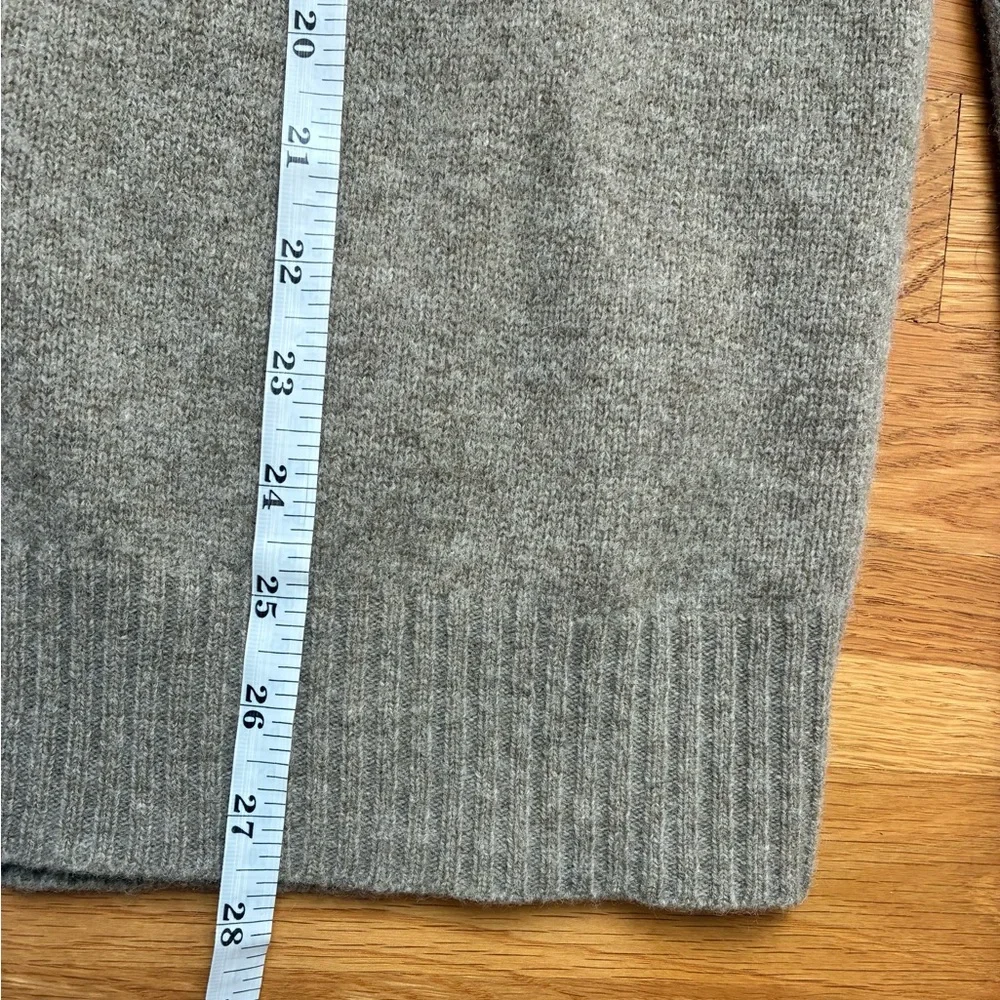 J. Crew Men’s Confetti Lambs Wool Sweater Quarter Zip Gray Size M
